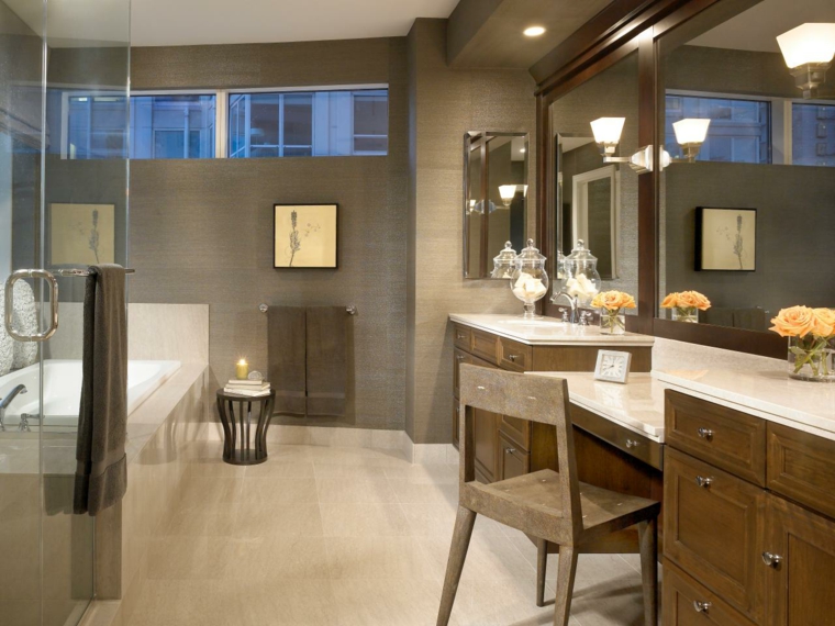 original modern taupe bathroom