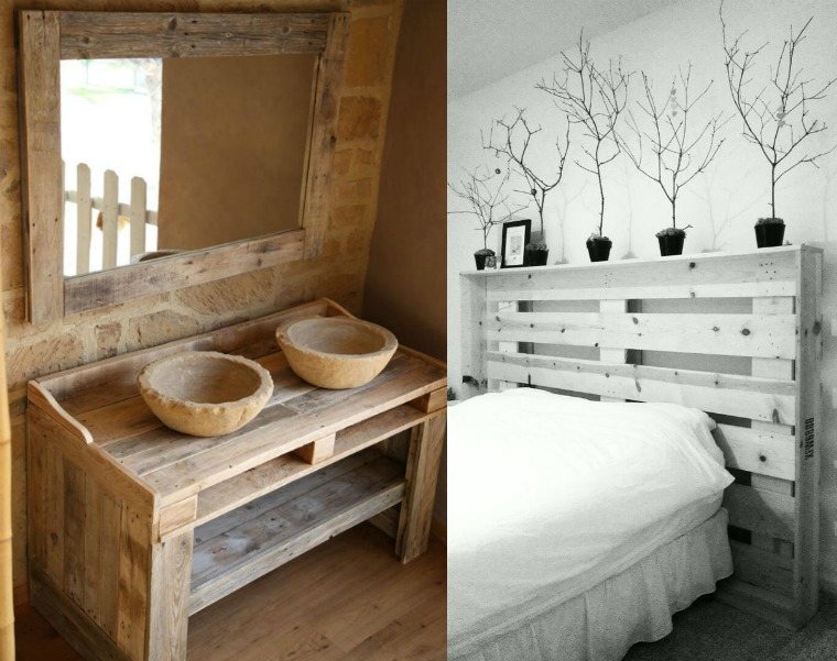 recup wood pallet bathroom worktop headboard manufacture