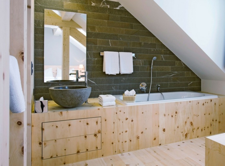 Zen bathroom small spaces black tile