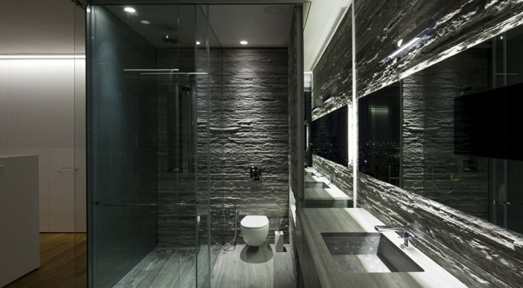 slate bathrooms in black