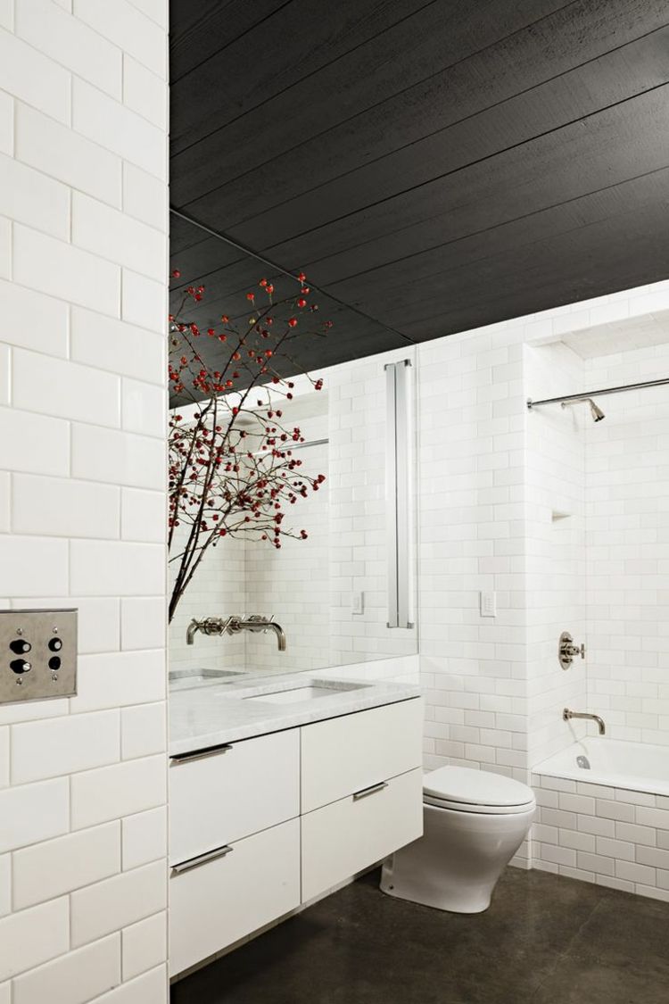 interesting white bathroom design