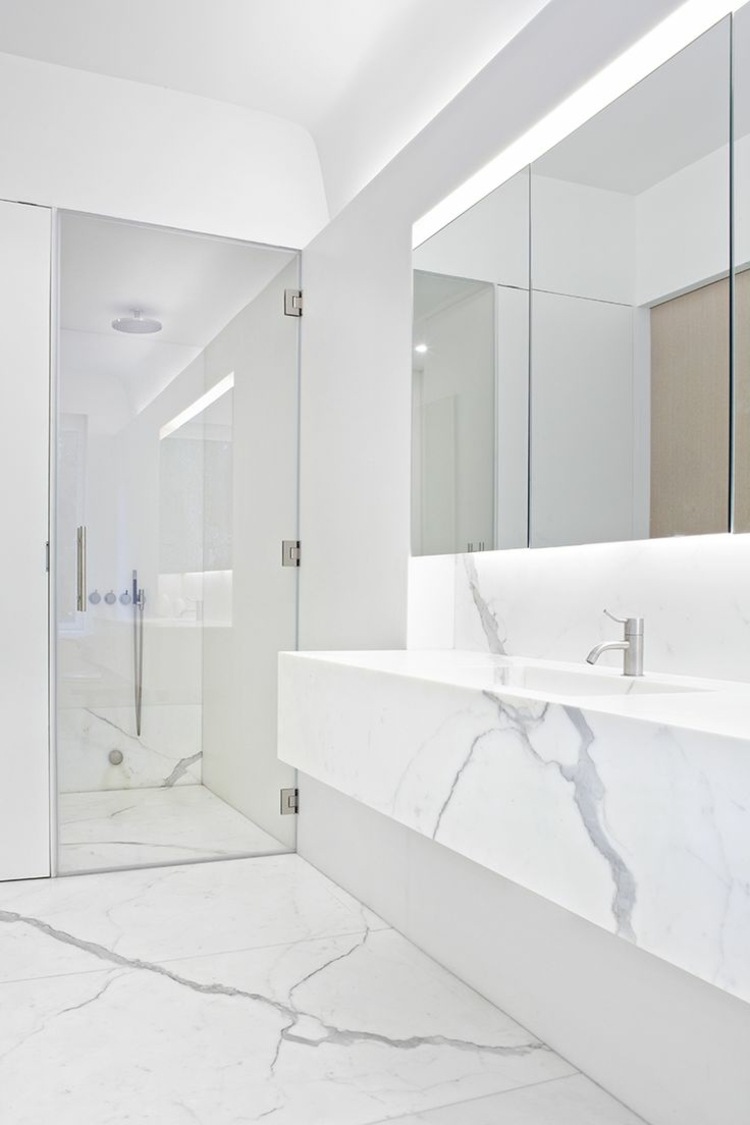 marble white bathroom