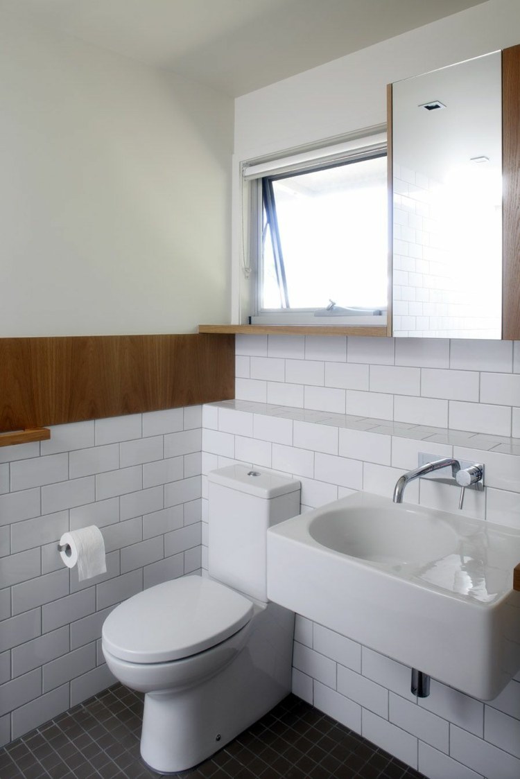 modern small white bathroom