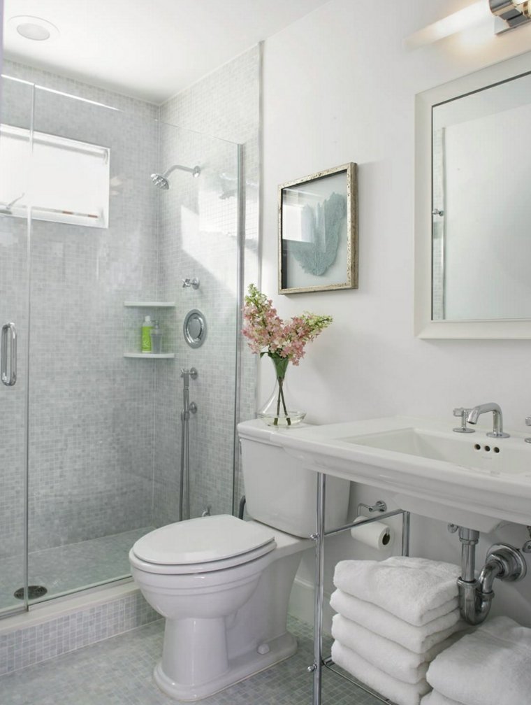 white modern design bathroom