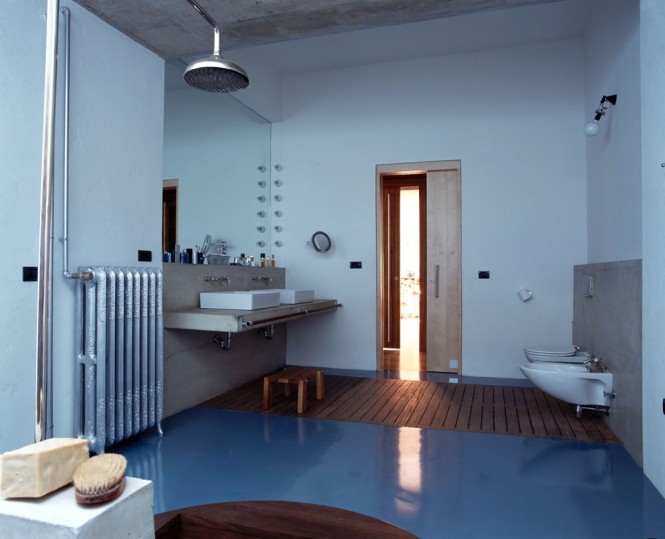 blue Turkish bathroom design