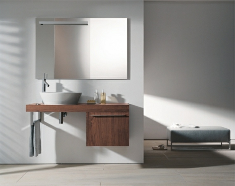 bathroom plan work wood mirror idea sofa design sink