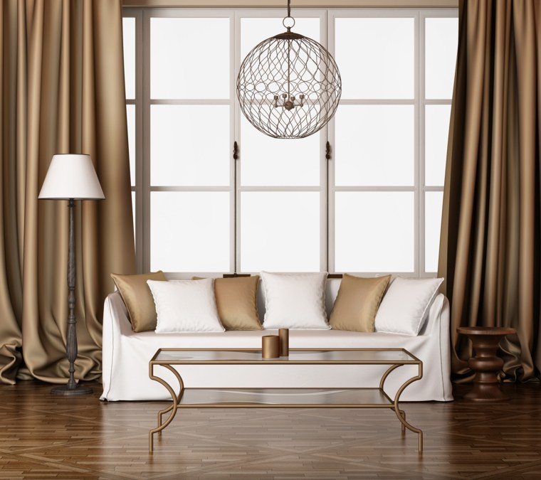 white dore living room decoration