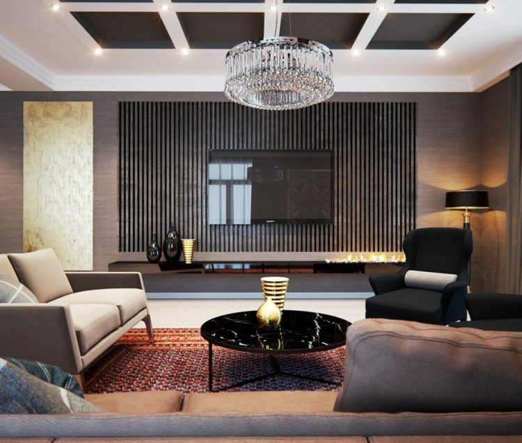 living room deco dark colors