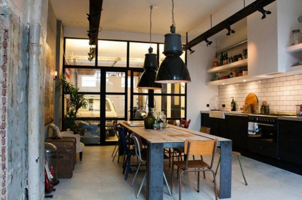 Modern Dining Room Decor Ideas The, Industrial Style Dining Room Decor