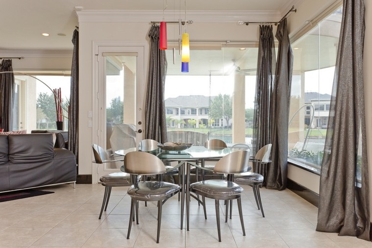 industrial style dining room