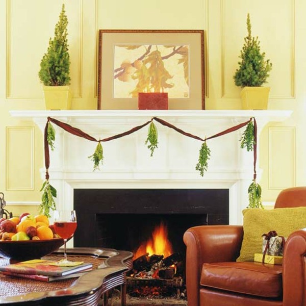 living room classic christmas decoration arrangement