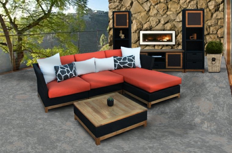 outdoor living room make furniture in pallets