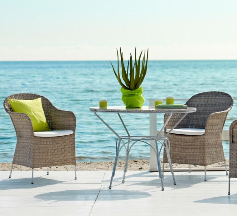 comfortable chairs for rattan outdoor garden