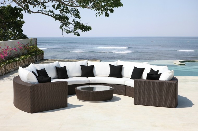 terrace decoration resin living rooms