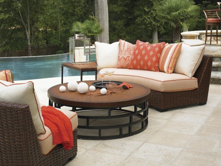 round garden sofa resin design table