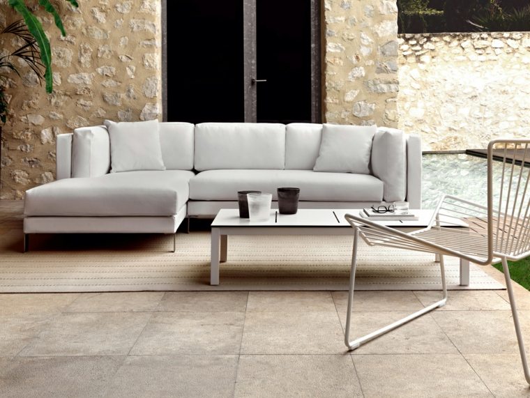 Outdoor Garden Furniture Idea White Sofa Nido by Expormim