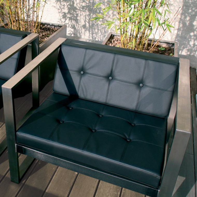 outdoor furniture armchair leather garden cima Fuera Dentro