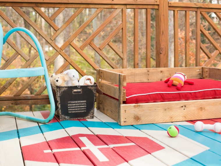 landscaping garden furniture pallet wood play area