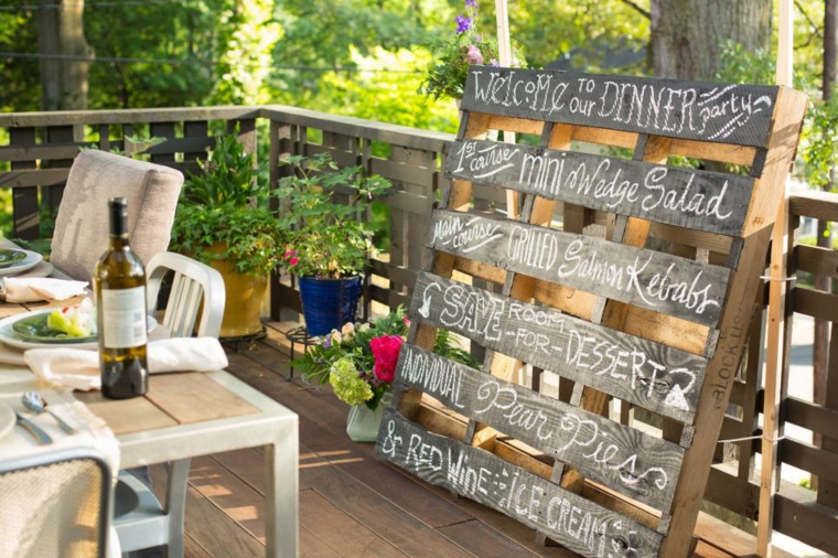 wood pallet garden furniture decoration