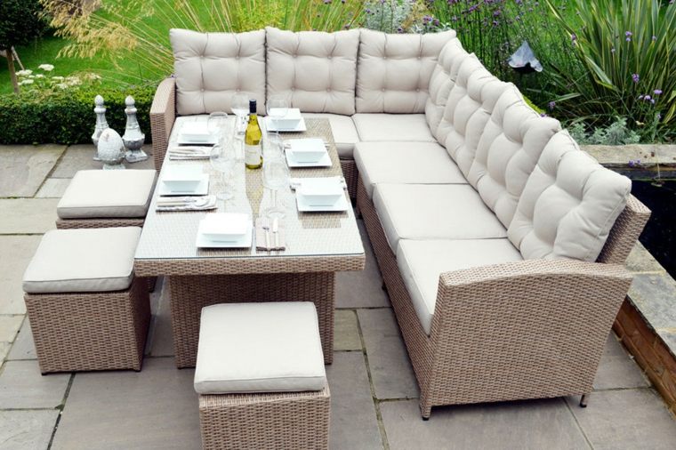 woven garden furniture materials