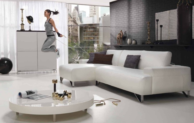 living room deco white idea