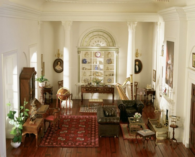 deco living room victorian design