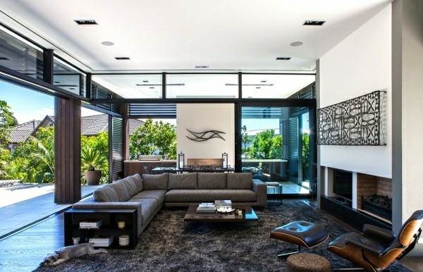 living room modern design canape angle