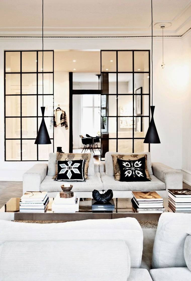 inspiration ethnic living room chic deco sofa cushions fixtures hanging