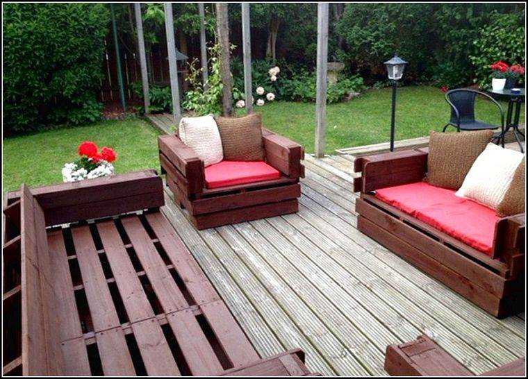 decoration outdoor lounge chair pallets