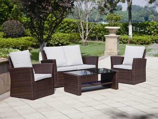 beautiful garden furniture comfortable color wood