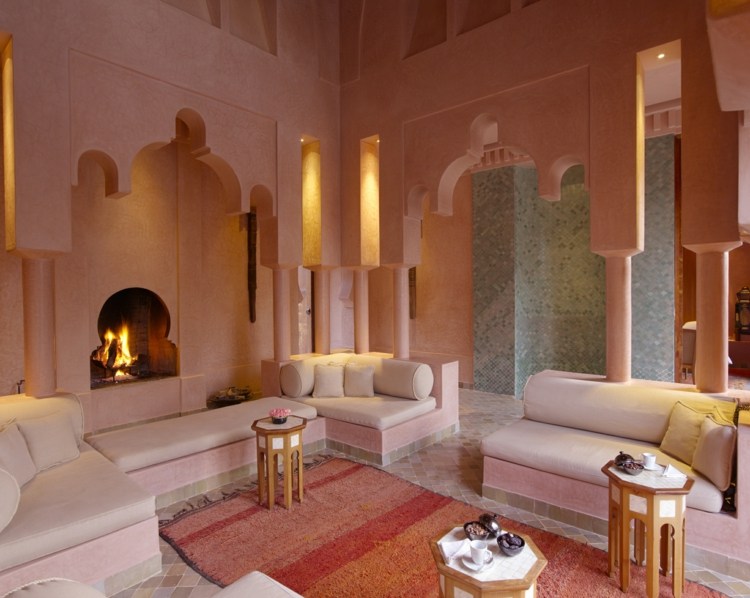 Moroccan salon shades pink