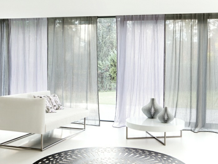 minimalist living room colors pale curtains