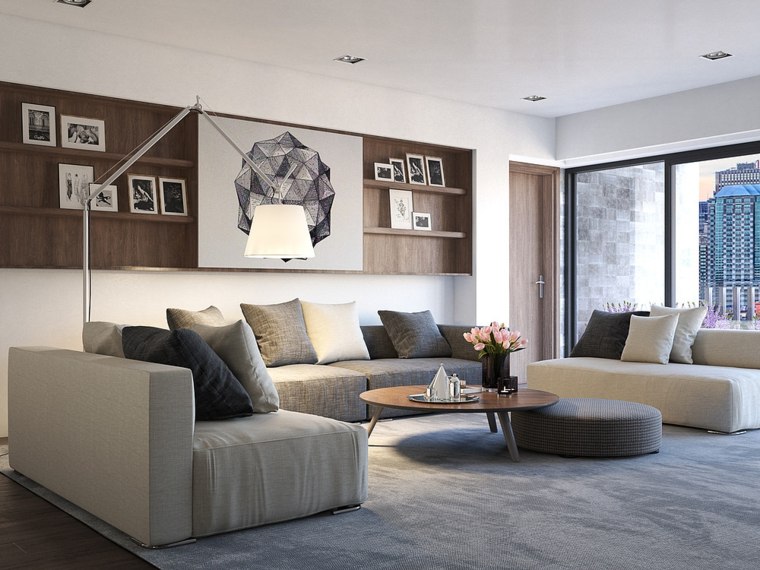 modern living room harmony neutral color