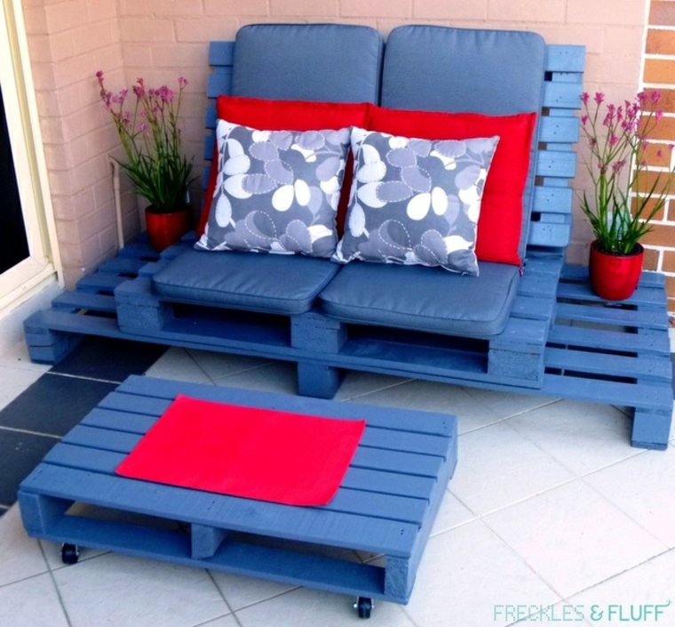 furniture pallet painting idea decor brico cushions