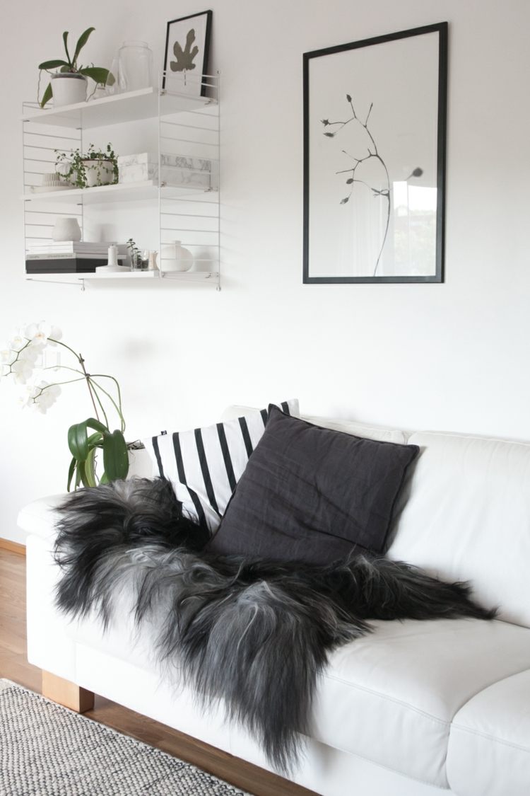 Scandinavian living room deco sofa