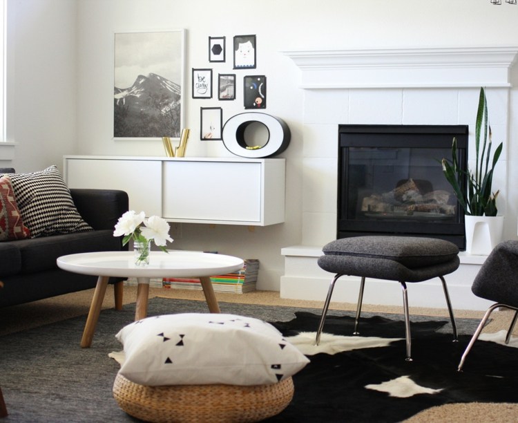 scandinavian living room deco elegante