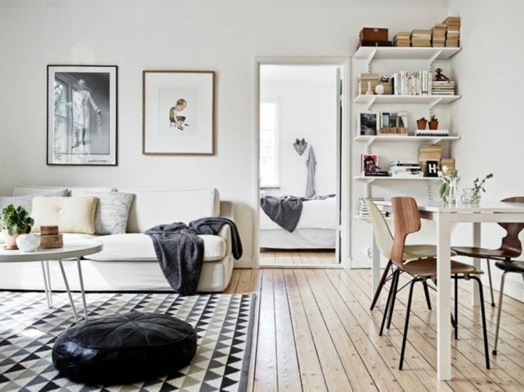 scandinavian living room idee deco