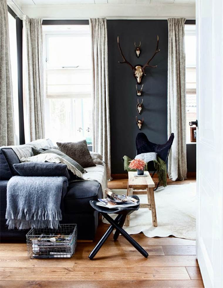 Scandinavian style living room cozy