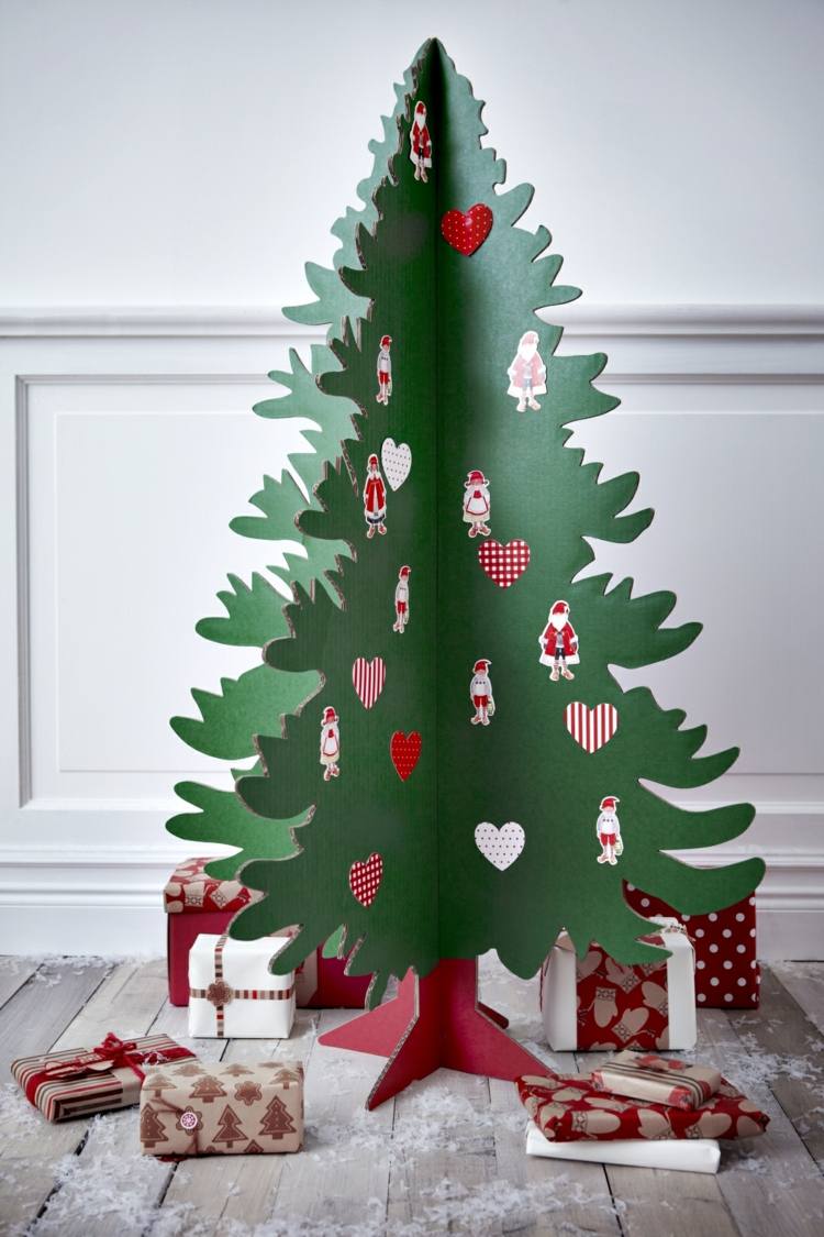 Christmas fir artificial paper