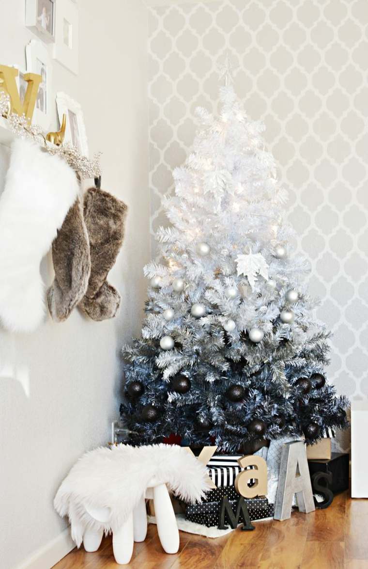 modern snowy artificial artificial fir