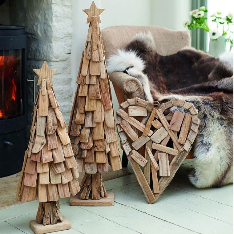 Christmas tree design wood deco