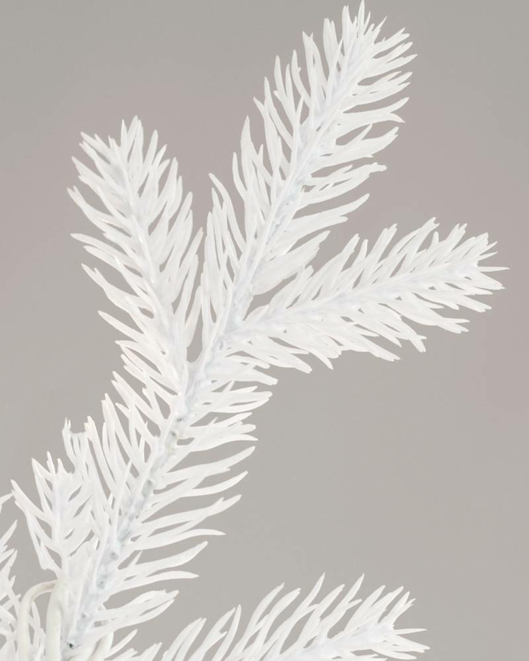 natal pokok putih dan perak deco idea natal