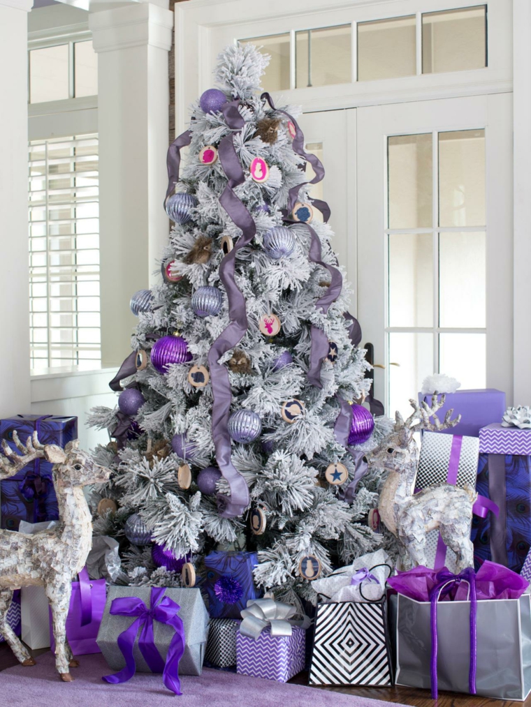 purple christmas tree color