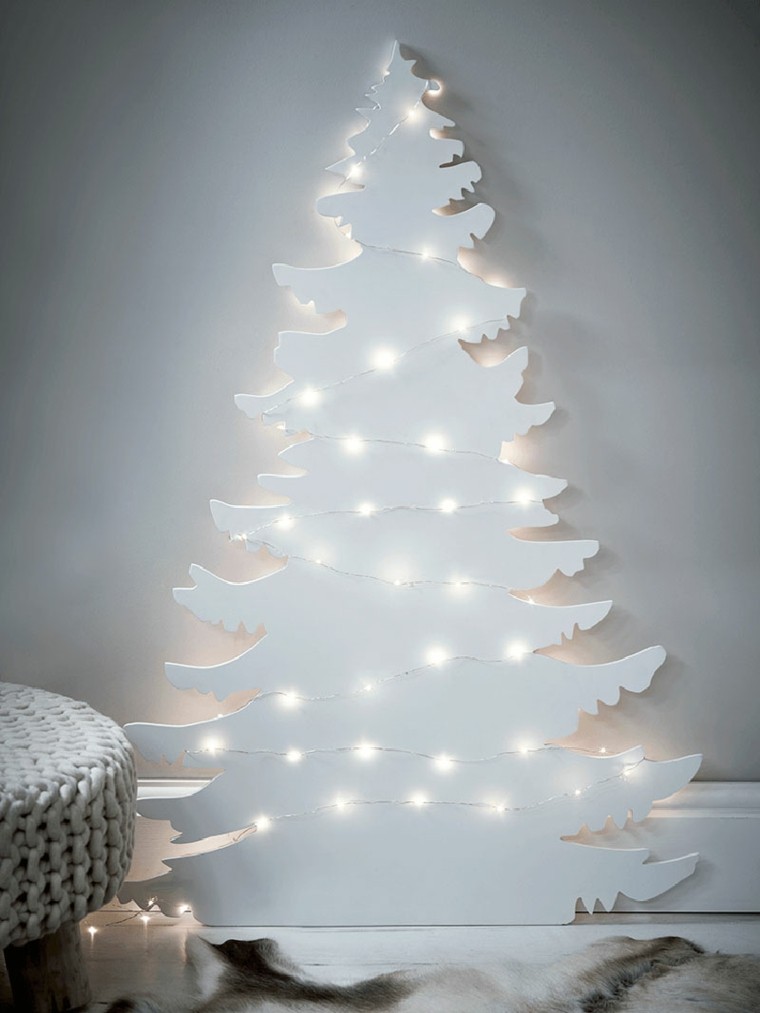 white christmas tree design modern tree ecological Christmas garland garland