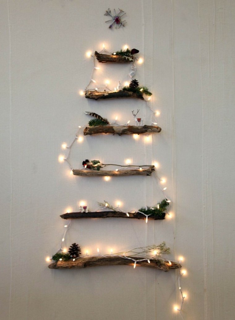 christmas tree wall wood