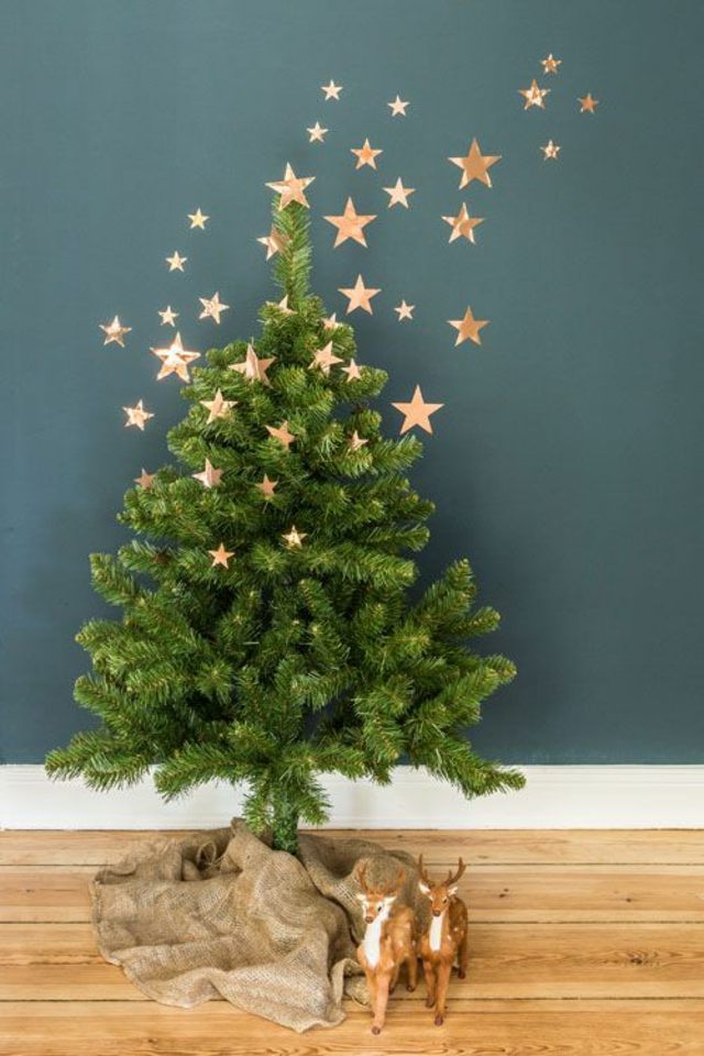 christmas tree artificial idea deco minimalist christmas star