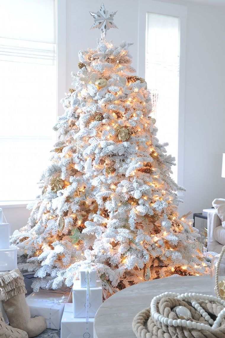 christmas tree deco christmas white snow
