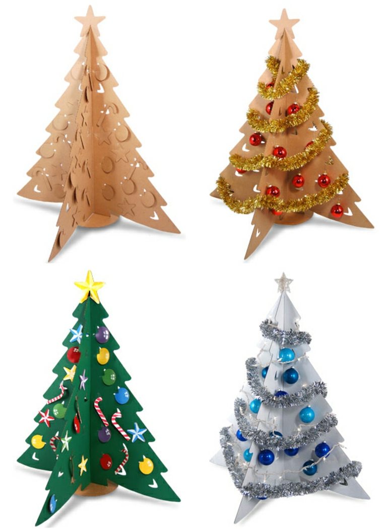 christmas tree cardboard idea