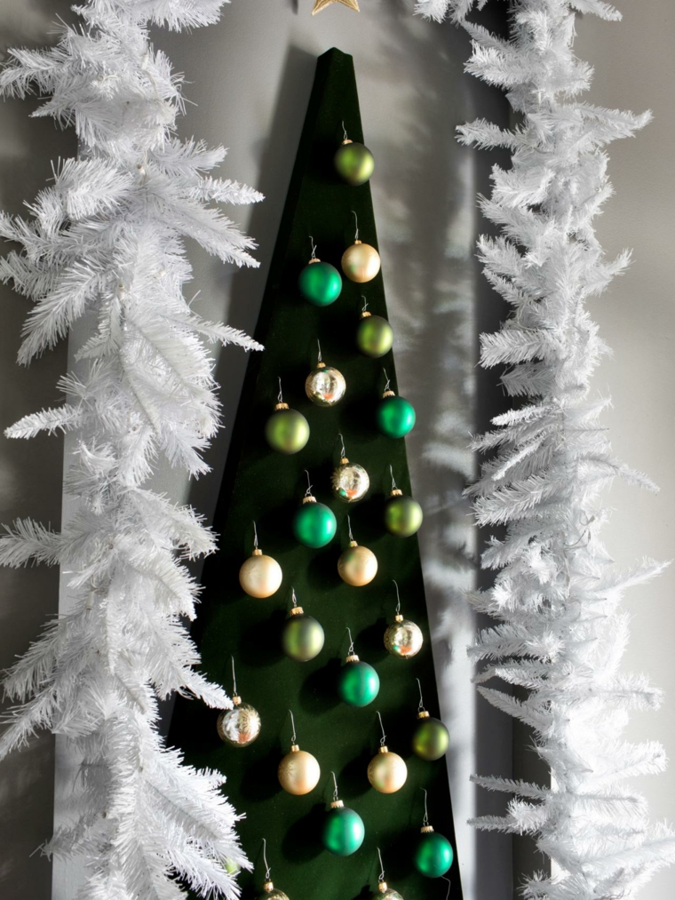 fir original idea black christmas ball garland white