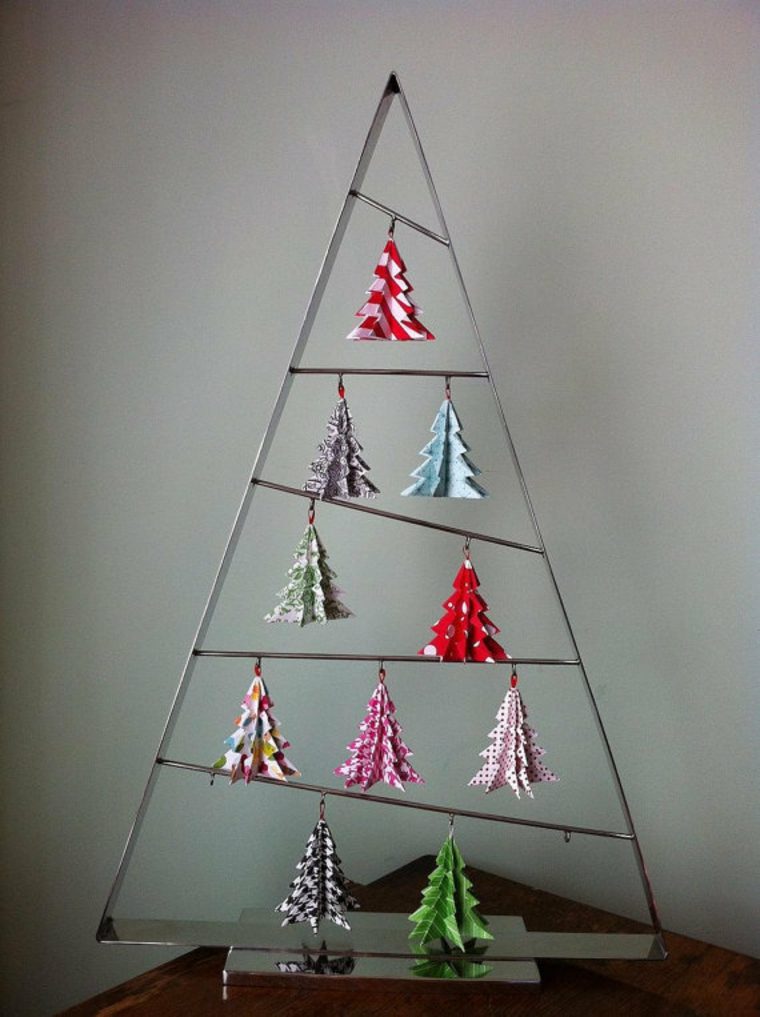 fir tree original metal design idea Christmas decor